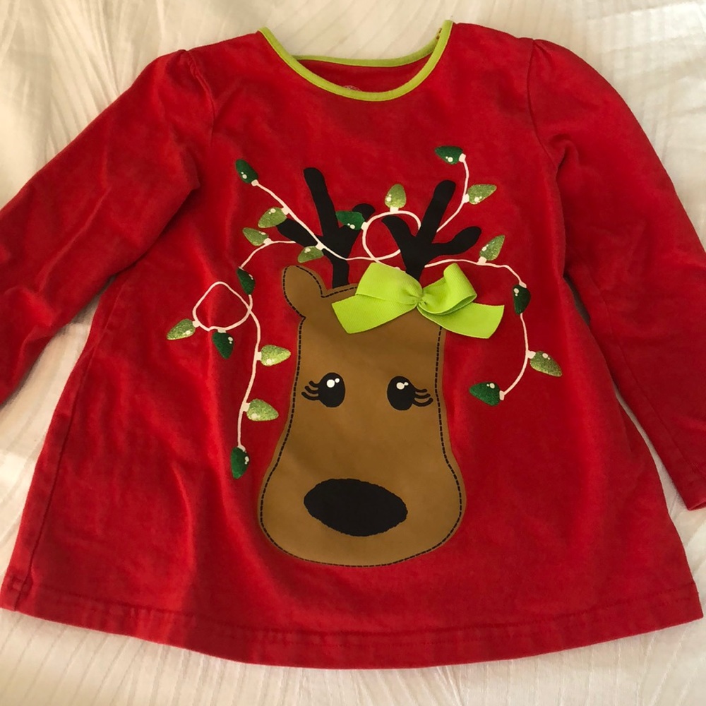3T Reindeer Holiday Top
